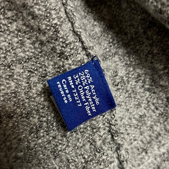 Gray Knit Cardigan with Button Accents - Picture 4 of 6